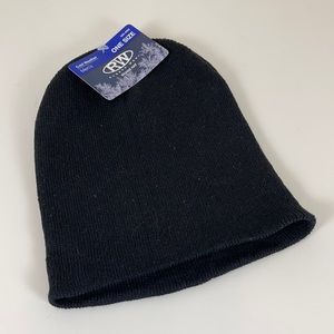 NWT Rugged Wear Black Beanie Hat